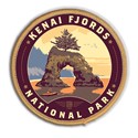 Kenai Fjords NP Kayaker Circle Patch