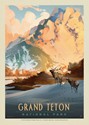 Grand Teton NP Winter Hush Postcard