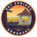 Hot Springs NP Outlook Circle Sticker