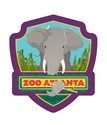 Atlanta Zoo Elephant Emblem Sticker