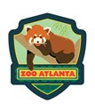 Atlanta Zoo Red Panda Emblem Sticker
