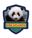 Atlanta Zoo Panda Tongue Emblem Sticker