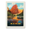 Zion NP Virgin River Valley Vert Sticker