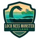 Mythical Creatures Loch Ness Monster Emblem Sticker