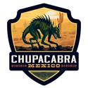Mythical Creatures Chupacabra Emblem Sticker