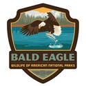 Wildlife Bald Eagle Emblem Sticker