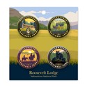 YNP Roosevelt Lodge Button PK of 4
