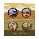 Theodore Roosevelt NP-Medora Button Pack of 4