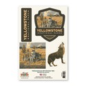Yellowstone NP Wandering Wolves Sticker Set