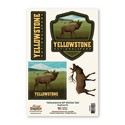 Yellowstone NP Black Bear Family Sticker Set
