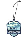 Kenai Fjords NP Emblem Wood Ornament