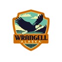 AK Wrangell Eagle Emblem Sticker