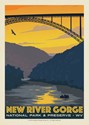 New River Gorge NP and Preserve Sunset Postcard