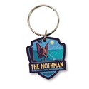 New River Gorge's Mothman Emblem Wood Key Ring 1/8