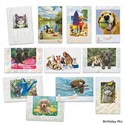 Premium Embossed Dog & Cat Card Assortment- Box of 21