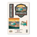 Santa Monica Pier Locals Only Sticker Set