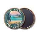 Lake Tahoe Sand Harbor Nevada Circle Magnet