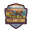 Yellowstone NP Yellowstone Lake Small Emblem Sticker