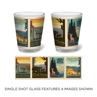 Great Smoky Scenes Shot Glass