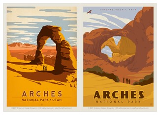 Arches NP Delicate & Double Arch Magnet Set