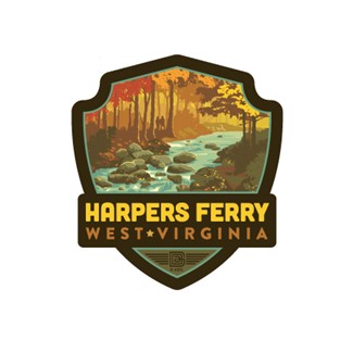 "Harpers Ferry WV" Emblem Sticker