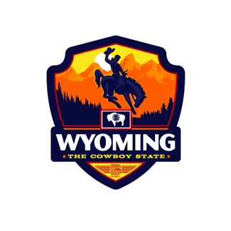 WY State Pride Emblem Sticker