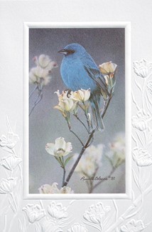 Indigo Bunting (SY) Folded - W/Env