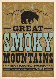 Great Smoky Print Shop Postcard