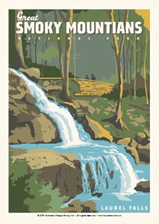 Great Smoky Laurel Falls Postcard