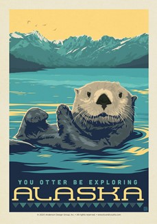 AK Otter Postcard