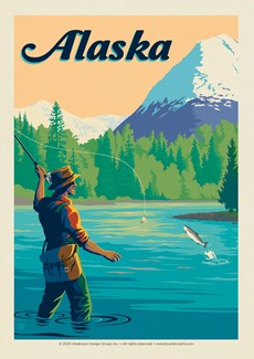 AK River Postcard