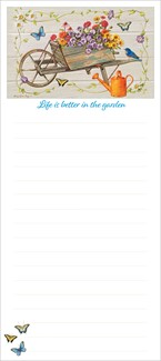 Rustic Garden Wheelbarrow List Pad