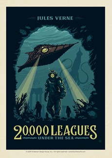 20,000 Leagues Under The Sea Postcard