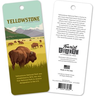 Yellowstone National Park Bison Herd Bookmark