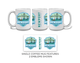 Newport RI Bridge Emblem Mug