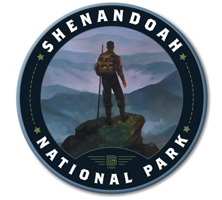 Shenandoah NP Appalachian Trail Circle Magnet