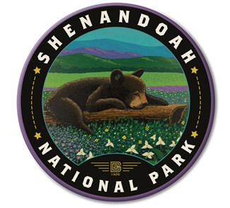 Shenandoah NP Wildflower Cub Circle Magnet