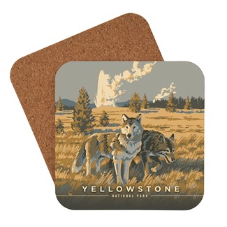 Yellowstone National Park Wandering Wolves Coaster