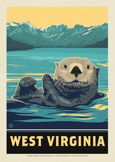 West Virginia Otter Postcard