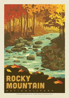 Rocky Mountain National Park Creek Postcard