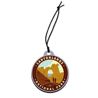 Canyonlands NP Circle Wood Ornament