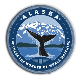 AK Whale Tail Circle Patch