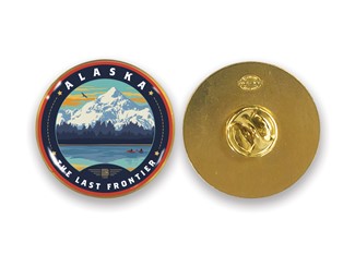 Wrangell-St. Elias NP Kayaks Circle Pin