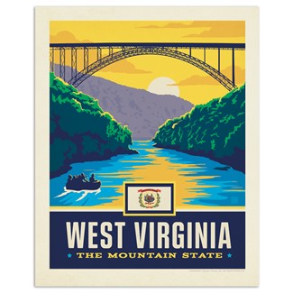 West Virginia State Pride 8x10 Print