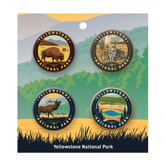 Yellowstone NP Button PK of 4