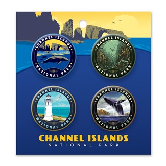 Channel Island Button PK of 4