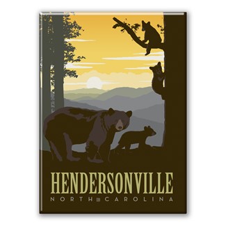 Hendersonville NC Bear Family Magnet