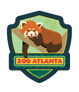 Atlanta Zoo Red Panda Emblem Sticker