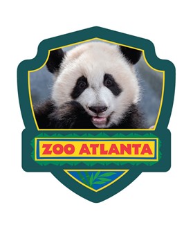 Atlanta Zoo Panda Teeth Emblem Sticker