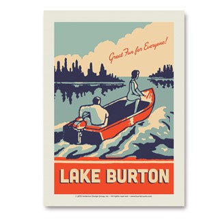 Lake Burton Go Boating! Vert Sticker